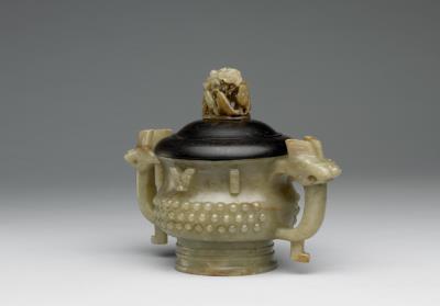 图片[2]-Jade gui-shaped incense burner with knob pattern, Ming dynasty (1368-1644)-China Archive